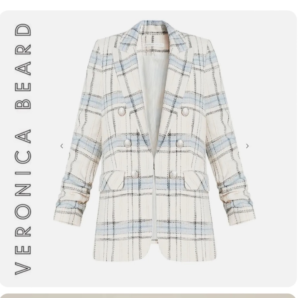 Worn once  Veronica Beard plaid Dickey - Picture 4 of 6